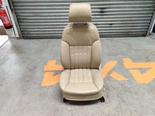 2005 AUDI A8 D3 4E 3.0 TDI LEFT FRONT LEATHER SEAT CREAM