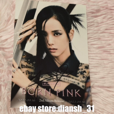 Blackpink - Born Pink Jennie Lisa Rose Jisoo Autographed Hand