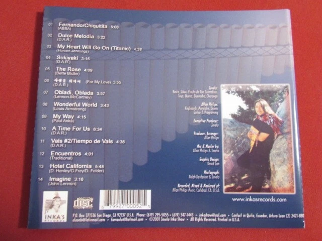 JOSELO INKA SHOW FOREVER IN MY HEART CD ABBA BEATLES EAGLES LENNON MIDLER COVERS - Image 3 of 4