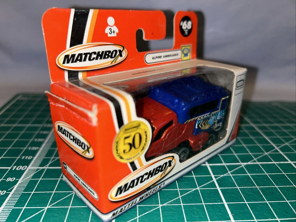 Matchbox, Mattel Wheels, 2001, #68 Alpine Ambulance, Nuevo en caja Foto 2 de 4