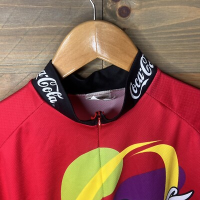 VOmax Coca Cola Cycling Club Bike Jersey Shirt Bicycle Red Men's