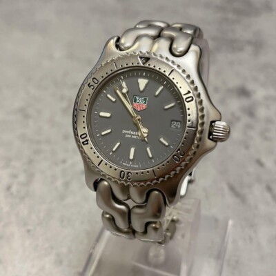 USED Excellent] TAG Heuer S/el S99.213K Date Gray Dial Men's Watch