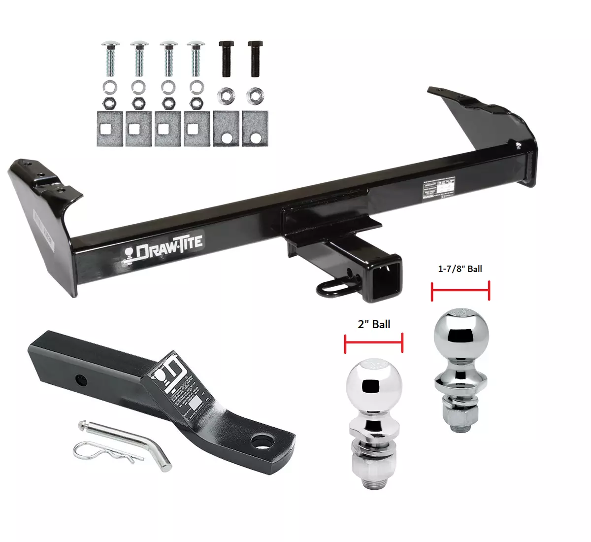 Trailer Tow Hitch For 68 93 Dodge D W Series Pickup 97 04 Dakota 1 7 8