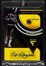 2020-21 Panini Flux Ultraviolet Signatures #UV-SHW Spencer Haywood AU