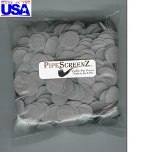 1000 Count 13/16" (.812") Stainless Steel Pipe Screens A1 QUALITY - MADE IN USA