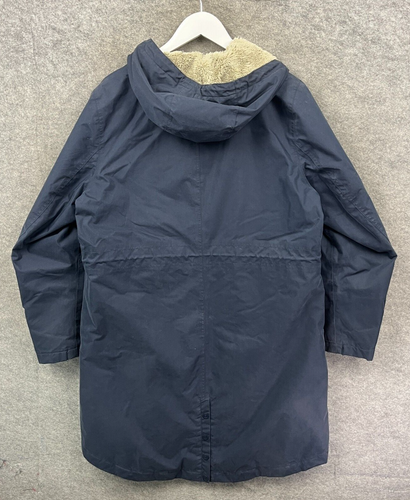 Seasalt Jacket Womens UK 16 Blue Tin Clot Plant Hunter 2 Sherpa Quilt Lined Coat - Picture 11 of 12
