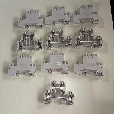 Lot of 10 New Weldmuller WDK 10 Multi-tier modular terminal 1186740000 4 connect