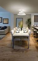 LED Deckenleuchte Weiß Glas B:53 Cm 3000 K Dimmbar Klein Deckenlampe Esszimmer