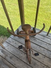 Vintage Metal Child's Tricycle Ride-On Toy, 3 Wheels, Rubber Tires, Pedals