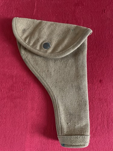 ORIGINAL BRITISH P1937 P37 WEBLEY REVOLVER PISTOL BELT HOLSTER 1943