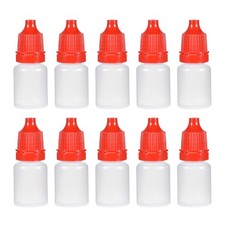 Plastic Bottles , 5ml/0.17 oz Liquid , Red 10PC
