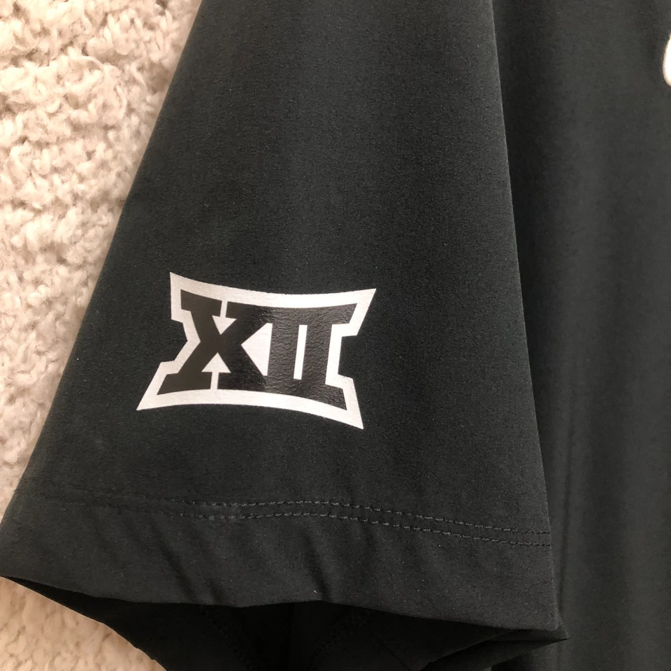 NEW Nike TCU Horned Frogs Polo Shirt Large Coach Black Big 12 Conference Mens L - Image 3 of 4