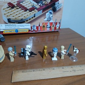 LEGO Star Wars 8092 Luke's Landspeeder 2010 Near Complete Set Stormtrooper Box