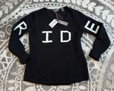 Goode Rider Pullover Sweater W’s S Cycling Equestrian Black Long Sleeve, NWT’s!