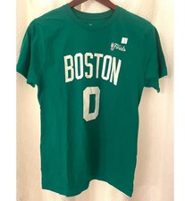 Nike Youth Boston Celtics Jayson Tatum 0 Green Cotton T-Shirt Size XL 18-20