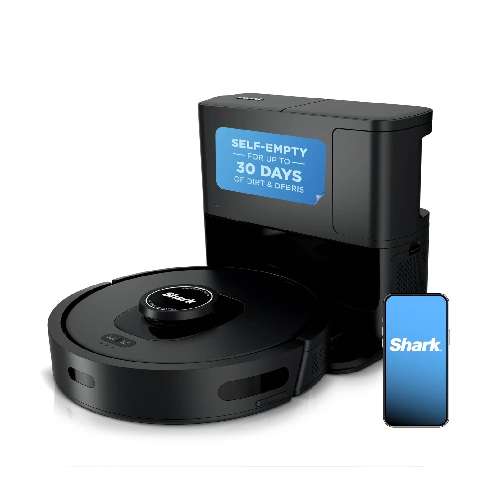 Shark AV2501S AI Ultra Robot Vacuum Self Empty HEPA WiFi Dark Grey
