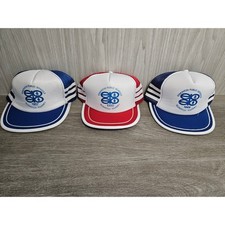 Vintage 80s Edmonton Public Schools Slowpitch Tourney Trucker Hat Set 1987-1989