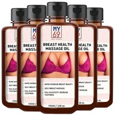 Aceite de aumento de senos ORIGINAL CURVE para mujeres y hombres, crecimiento natural - paquete de 5