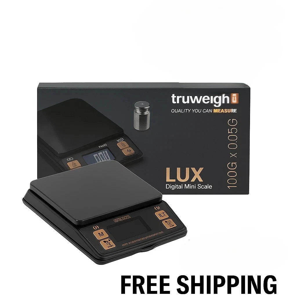 Truweigh LUX Digital Mini Scale | 100g x 0.005g Precision | Compact Stainless S
Opens in a new windo