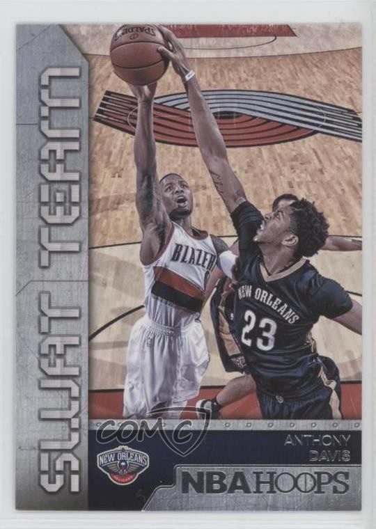 2016-17 Panini NBA Hoops Swat Team Anthony Davis #12 09wc