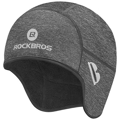 ROCKBROS Winter Warme Mütze Helm Unterziehmütze Fahrradkappe mit Brillenlöcher