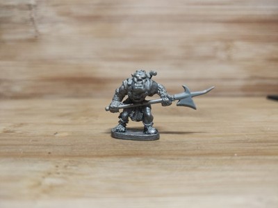 Grenadier Z 1987 Nick Lund Orc Halberd Spear Miniature Metal Oop