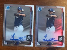 Luis Severino 2015 Bowman Chrome Base Auto & Refractor Auto #71/499 Rookie-NICE