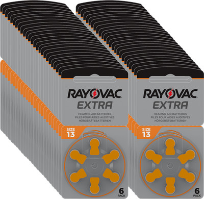 300x Rayovac Extra Advanced Hearing Aid Batteries 13 13AU-6XEMF 50 Blisters