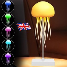 LED Jelly Fish Light Voice Control Floating Jellyfish Night Lamp Rechargeable e