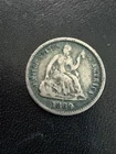 1869 S Seated Liberty Half Dime VG/F