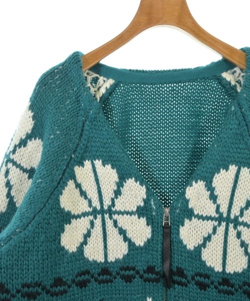 GRACE CONTINENTAL Cardigans GreenxWhitexBlack(Pat… - image 4