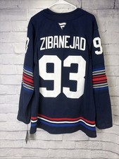 Mika Zibanejad New York Rangers Premium Authentic Alt NHL Jersey Sz 54 Org. $229