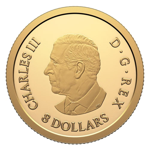 LUCKY DRAGON 2026 CANADA 1/20oz .9999 Pure 24k Gold Proof $8 Coin - Image 3 of 4