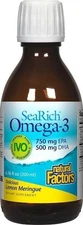 Natural Factors SeaRich Omega-3 750mg EPA / 500mg DHA Lemon Meringue 6.76 oz
