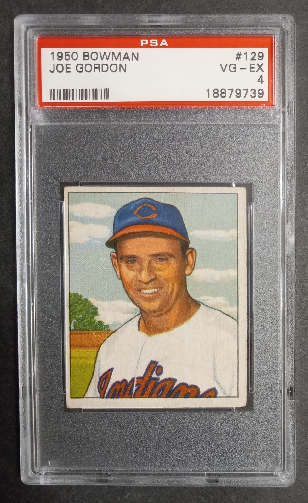 1950 Bowman - #129 Joe Gordon - HOF - PSA 4 VG-EX