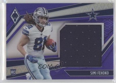 2021 Panini Phoenix Rookie Jumbo Memorabilia Purple 59/99 Simi Fehoko RC n0c