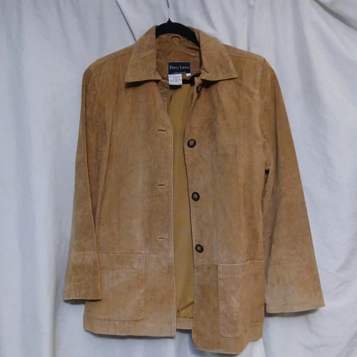 VETEMENTS FU DA N.Y. Giacca donna marrone beige piccola manica lunga