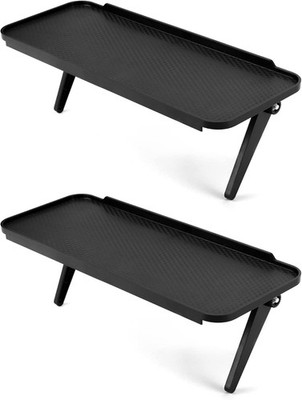 QWORK 2 Stück TV Top Regal, Screen Top Shelf, Kunststoff 120 X 310 MM,für T