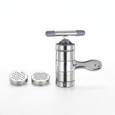 Manual Noodle Press Compact Stainless Steel Noodle Press Cylindrical Body