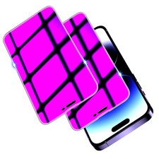 iPhone 14 Pro 6.1-Inch Purple Tempered Glass Privacy Screen Protector