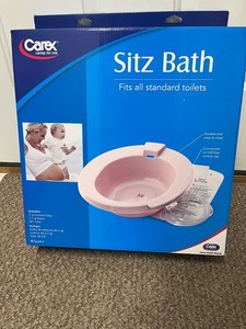 Catex Sitz Bath fits standard toilets, easy clean, on/off flow clip FREE SHIP