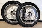 2x complete wheel spoke wheel chrome rim Enduro for Simson S51 S50 S70 KR51 S53