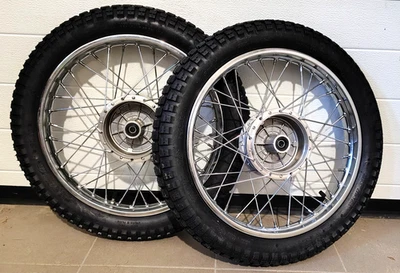2x Komplettrad Speichenrad Chrom Felge Enduro für Simson S51 S50 S70 KR51 S53 - Bild 1 von 3