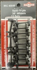 Intermountain Railway Co. HO Scale #IRC 40049 Semi-Scale 38" Wheelsets 12 Sets