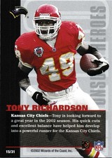 2002 NFL Showdown Tony Richardson NFLPA Awards Banquet Unsung Heroes