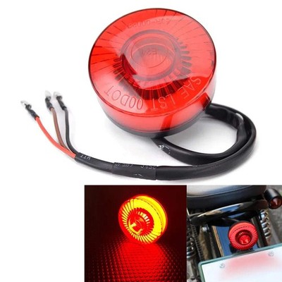 Motorrad LED Rückfahr Bremslicht Heck Stopp Lampe für Harley Cafe Racer Chopper Kaw