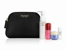 Shiseido Smoothing & Brightening 7 Pc Skincare Travel Gift Set NEW