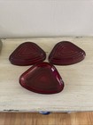 VINTAGE ANCHOR HOCKING RUBY RED RELISH TRAY INSERTS — photo 3