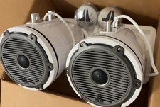 JL Audio M6 7.7" Enclosed Wake Tower Speakers Classic Grilles Pair w/o clamps