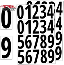 200 Pieces, 3" - Vinyl Number Stickers, Waterproof Stick on Numbers - Black Numb